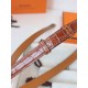 Replica Cintura Hermès Kelly 18 Caramello Alligatore Lucido imitazione Falso