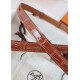 Replica Cintura Hermès Kelly 18 Caramello Alligatore Lucido imitazione Falso