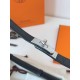 Replica Cintura Hermès Kelly 18 in alligatore nero lucido imitazione Falso
