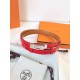 Replica Cintura Hermès Kelly 18 in alligatore rosso lucido imitazione Falso