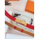 Replica Cintura Hermès Kelly 18 in alligatore rosso lucido imitazione Falso