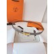 Replica Cintura Hermès Kelly 18 in alligatore lucido color tourterelle imitazione Falso