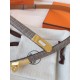 Replica Cintura Hermès Kelly 18 in alligatore lucido color tourterelle imitazione Falso