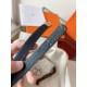 Replica Cintura Hermès Kelly Jean 18 in denim ed Epsom imitazione Falso