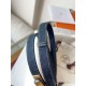 Replica Cintura Hermès Kelly Jean 18 in denim ed Epsom imitazione Falso