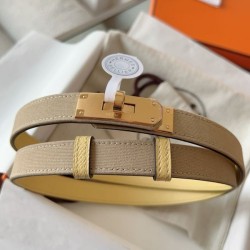 Replica Cintura Hermès Kelly 18 in tela Officier ed Epsom imitazione Falso