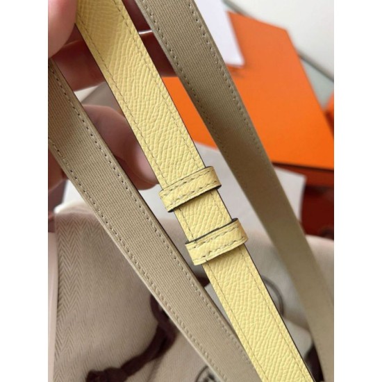 Replica Cintura Hermès Kelly 18 in tela Officier ed Epsom imitazione Falso