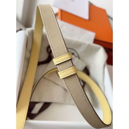 Replica Cintura Hermès Kelly 18 in tela Officier ed Epsom imitazione Falso