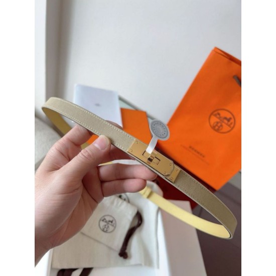 Replica Cintura Hermès Kelly 18 in tela Officier ed Epsom imitazione Falso