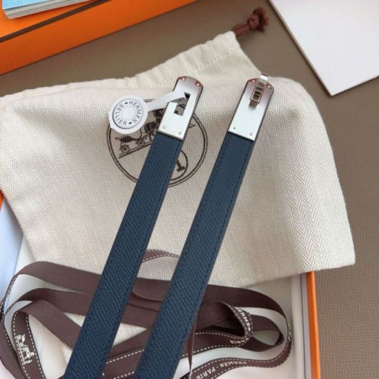 Replica Cintura Hermès Kelly 18 Blu Notte Epsom imitazione Falso Replica Cintura Hermès Kelly 18 Blu Notte Epsom imitazione Falso