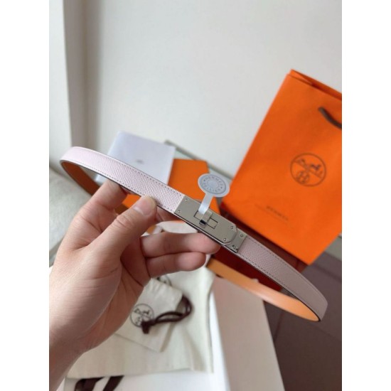 Replica Cintura Hermès Kelly 18 Malva Chiaro Epsom imitazione Falso