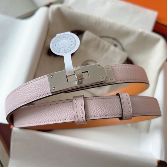 Replica Cintura Hermès Kelly 18 Malva Chiaro Epsom imitazione Falso