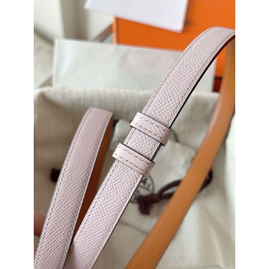 Replica Cintura Hermès Kelly 18 Malva Chiaro Epsom imitazione Falso
