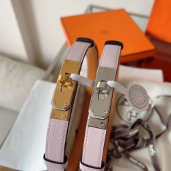 Replica Cintura Hermès Kelly 18 Malva Chiaro Epsom imitazione Falso