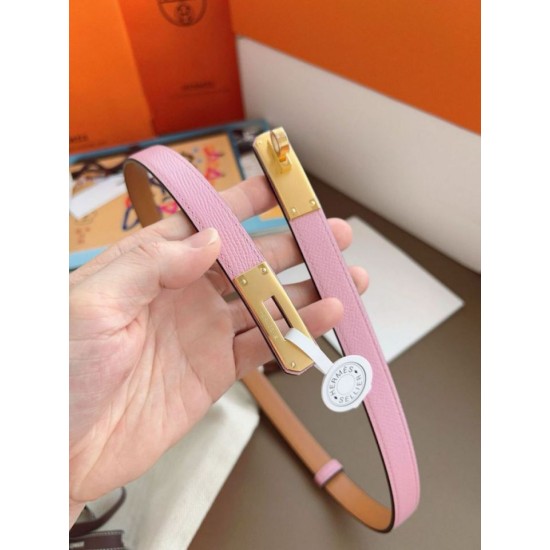 Replica Cintura Hermès Kelly 18 Rosa Epsom imitazione Falso