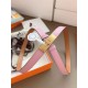 Replica Cintura Hermès Kelly 18 Rosa Epsom imitazione Falso