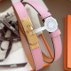 Replica Cintura Hermès Kelly 18 Rosa Epsom imitazione Falso