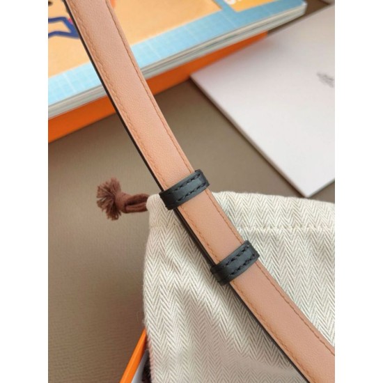 Replica Cintura Hermès Kelly 18 Nera Swift Pelle di vitello imitazione Falso