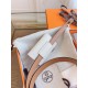 Replica Cintura Hermès Kelly Pocket 18 Biscuit e Pelle di Vitello Epsom Bianca imitazione Falso