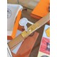 Replica Cintura Hermès Kelly Pocket 18 Biscuit e Pelle di Vitello Epsom Bianca imitazione Falso