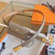Replica Cintura Hermès Kelly Pocket 18 in vitello Epsom color etoupe imitazione Falso