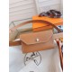 Replica Cintura Hermès Kelly Pocket 18 in vitello Epsom color oro imitazione Falso