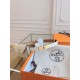 Replica Cintura Hermès Kelly Pocket 18 in vitello Epsom bianco imitazione Falso