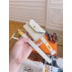 Replica Cintura Hermès Kelly Pocket 18 in vitello Epsom bianco imitazione Falso