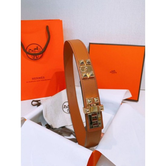 Replica Cintura Hermès Collier de Chien 32 Oro Epsom Vitello imitazione Falso