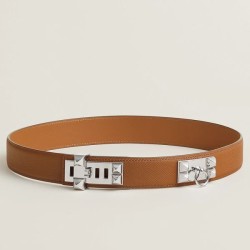 Replica Cintura Hermès Collier de Chien 32 Oro Epsom Vitello imitazione Falso