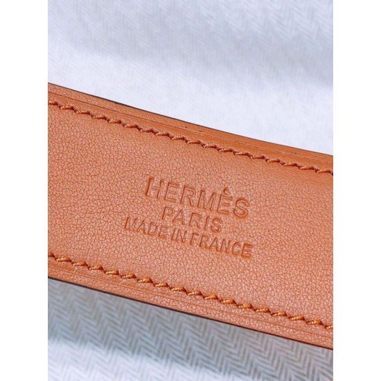 Replica Cintura Hermès Collier de Chien 32 Oro Epsom Vitello imitazione Falso