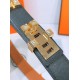 Replica Cintura Hermès Collier de Chien 32 Nero Epsom Vitello imitazione Falso