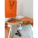 Replica Cintura Hermès Rivale 18 con fibbia Rivale, pelle di vitello Epsom Chai imitazione Falso