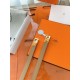 Replica Cintura Hermès Rivale 18 con fibbia Rivale, pelle di vitello Epsom Chai imitazione Falso