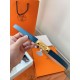Replica Hermès Rivale 18 Belt in Vitello Epsom Blu imitazione Falso Replica Hermès Rivale 18 Belt in Vitello Epsom Blu imitazione Falso