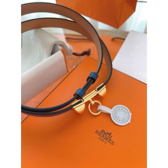Replica Hermès Rivale 18 Belt in Vitello Epsom Blu imitazione Falso Replica Hermès Rivale 18 Belt in Vitello Epsom Blu imitazione Falso