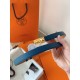 Replica Hermès Rivale 18 Belt in Vitello Epsom Blu imitazione Falso Replica Hermès Rivale 18 Belt in Vitello Epsom Blu imitazione Falso