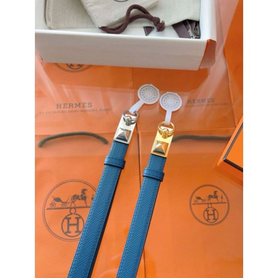 Replica Hermès Rivale 18 Belt in Vitello Epsom Blu imitazione Falso Replica Hermès Rivale 18 Belt in Vitello Epsom Blu imitazione Falso