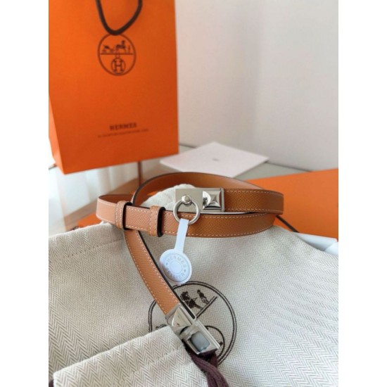 Replica Cintura Hermès Rivale 18 in vitello Epsom color oro imitazione Falso