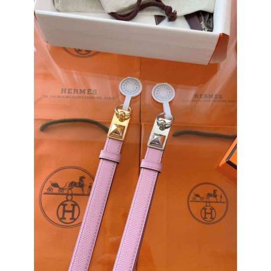 Replica Cintura Hermès Rivale 18 in vitello Epsom color malva Sylvestre imitazione Falso