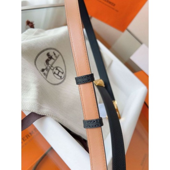 Replica Cintura Hermès Rivale 18 in pelle di vitello Epsom Nero imitazione Falso