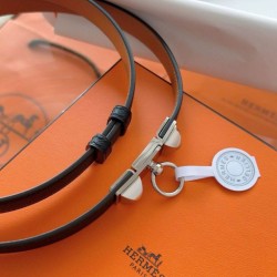 Replica Cintura Hermès Rivale 18 in pelle di vitello Epsom Nero imitazione Falso