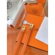 Replica Cintura Hermès Rivale 18 con fibbia Rivale, pelle di vitello Epsom Arancione imitazione Falso
