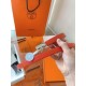 Replica Cintura Hermès Rivale 18 con fibbia Rivale in Epsom rosso Pelle di vitello imitazione Falso