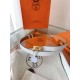 Replica Cintura Hermès Rivale 18 con fibbia Rivale in vitello Epsom bianco imitazione Falso
