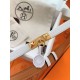 Replica Cintura Hermès Rivale 18 con fibbia Rivale in vitello Epsom bianco imitazione Falso
