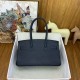 Replica Borsa a spalla Hermès Birkin Light 29 nera Clemence imitazione Falso