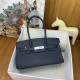 Replica Borsa a spalla Hermès Birkin Light 29 nera Clemence imitazione Falso