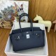 Replica Borsa a spalla Hermès Birkin Light 29 nera Clemence imitazione Falso
