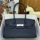 Replica Borsa a spalla Hermès Birkin Light 29 nera Clemence imitazione Falso